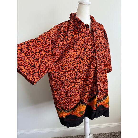 Y2K "No Boundaries" Flame Lotus Festival Shirt - Picture 1 of 4
